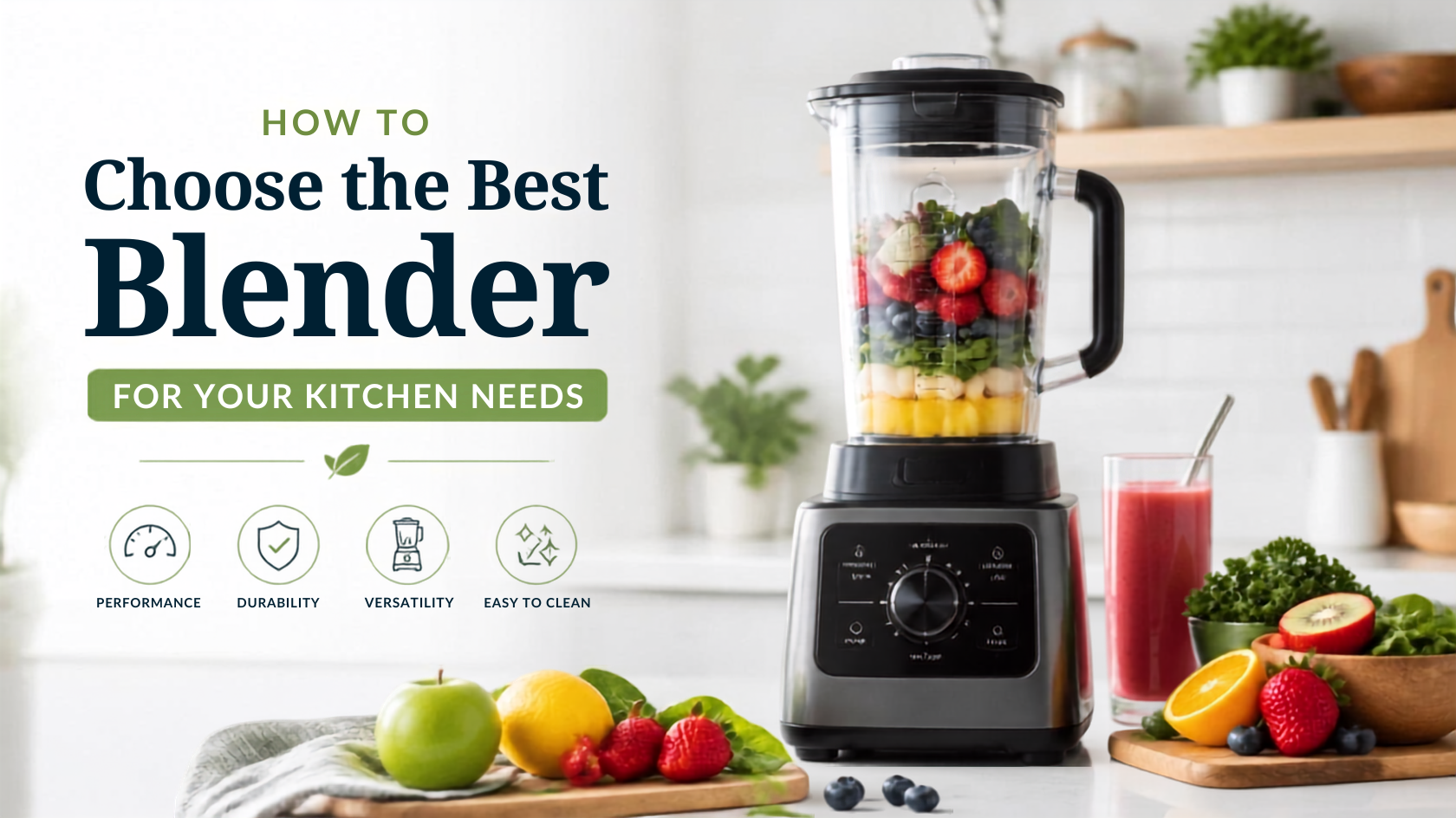How to Choose the Best Blender for Your Kitchen Needs