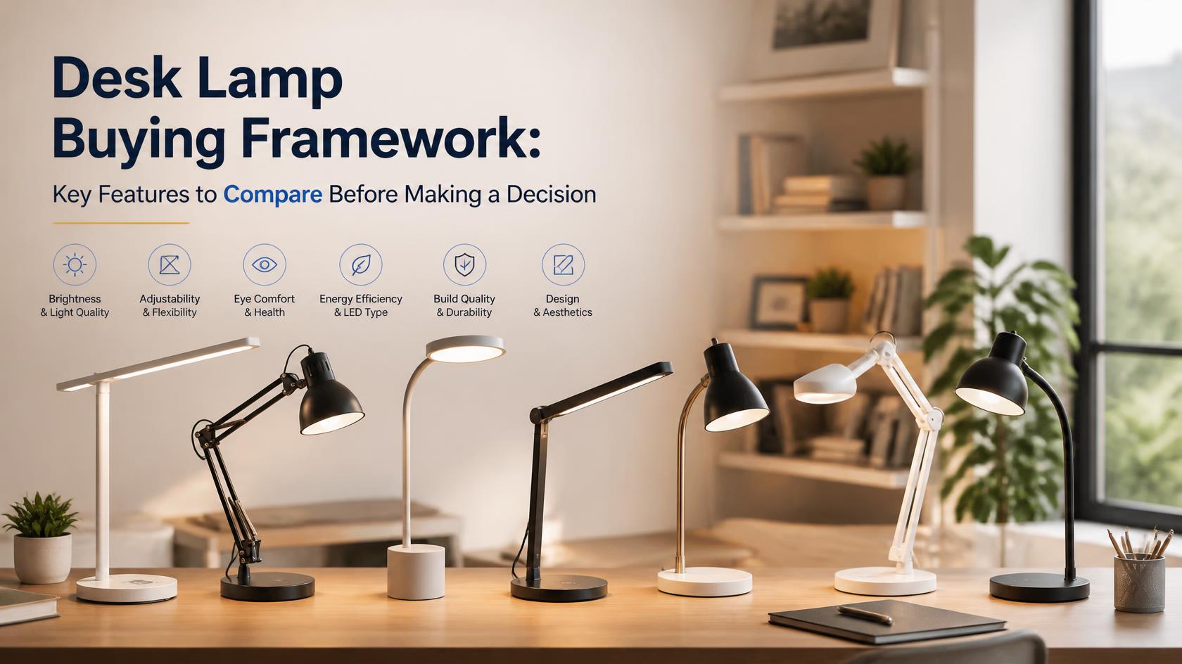 Desk Lamp Buying Framework: Key Features to Compare Before Making a Decision